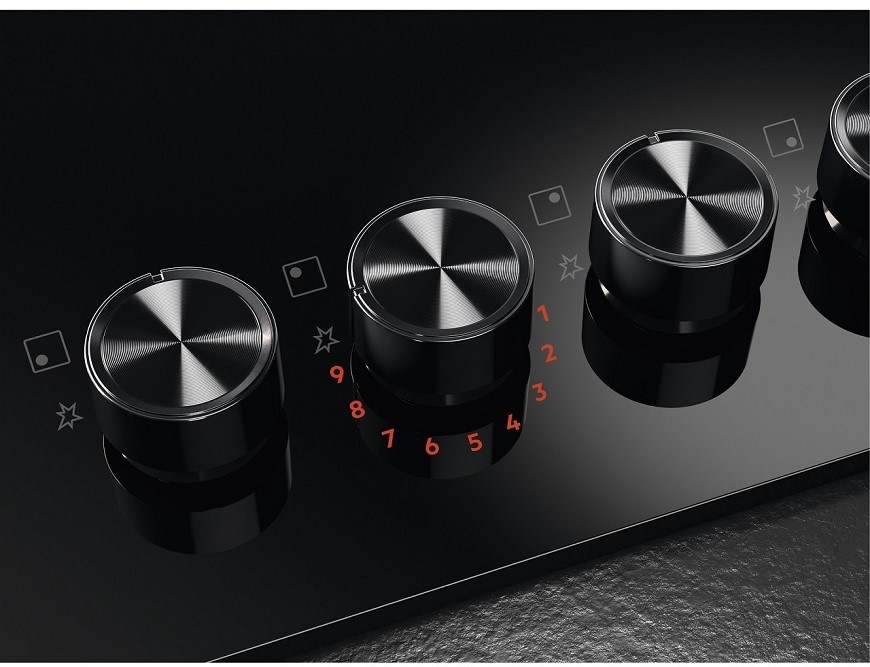 Plynová varná platňa AEG Mastery HKB64453NB čierna Plynová varná platňa AEG Mastery HKB64453NB čierna