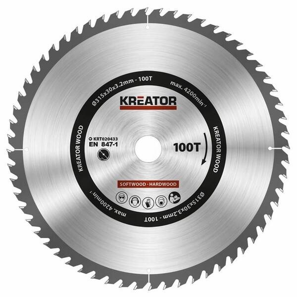 Pílový kotúč Kreator KRT020433 315mm 100T