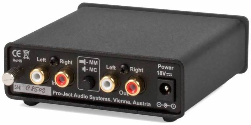 Gramofónový predzosilňovač Pro-Ject PHONO BOX čierny