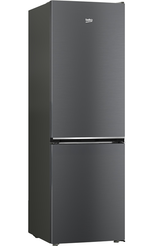 Chladnička Beko B7RCNA377HXP, NoFrost, šedá farba.