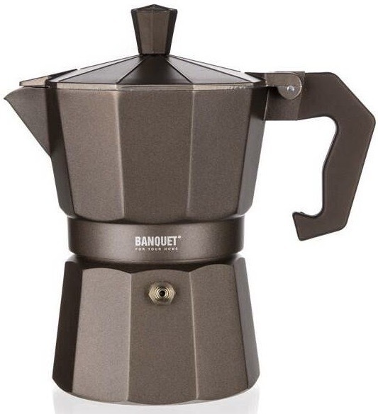 Moka kanvica BANQUET CAMPI Dark Brown