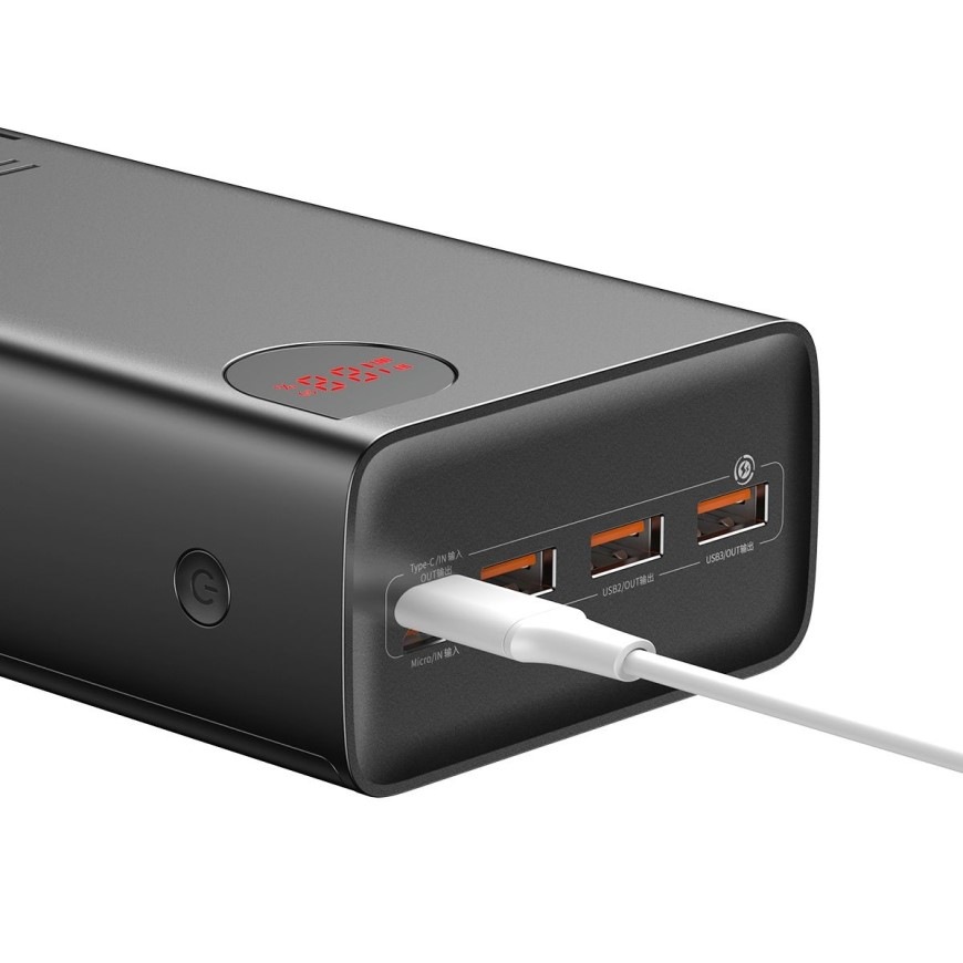 Powerbank Baseus Adaman 40000 mAh 22,5W 3x USB-A/micro USB/USB-C čierny Powerbank Baseus Adaman 40000 mAh 22,5 W 3x USB-A/micro USB/USB-C, čierna
