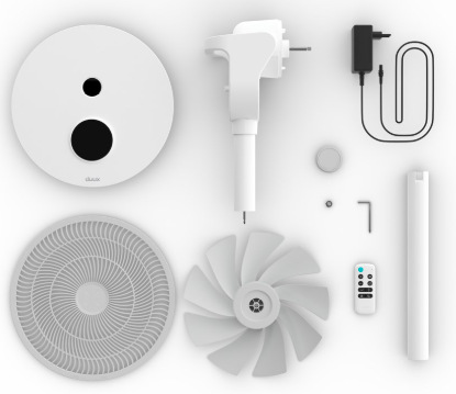 Ventilátor stojanový Duux DXCF71 Whisper Flex 2 Smart, white biely Ventilátor stojanový Duux DXCF71 Whisper Flex 2 Smart, white