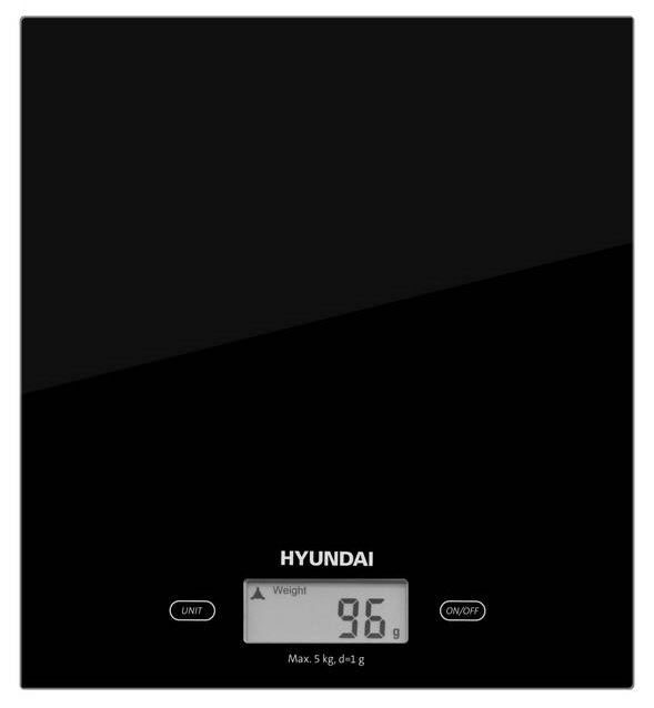 Kuchynská váha Hyundai KVE893B čierna