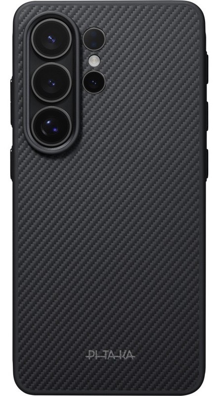 Kryt na mobil Pitaka na Samsung Galaxy S26 Ultra, čierna a šedá farba