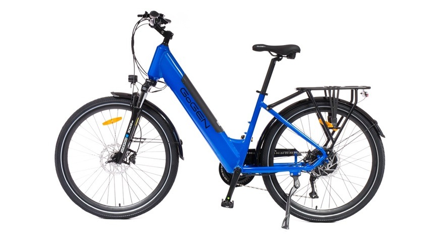 Elektrobicykel GoGEN Ardent HD 720 27,5" 18" 2026 modré Detail obrázka elektrického bicykla z boku