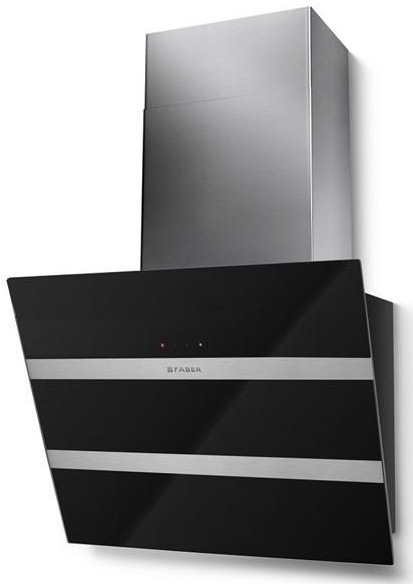 Odsávač pár Faber STEELMAX EV8 BK/X A55 čierny/nerez/sklo