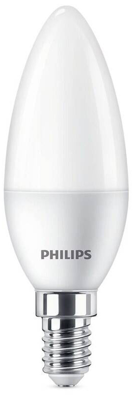 LED žiarovka Philips sviečka, 5W, E14, studená biela
