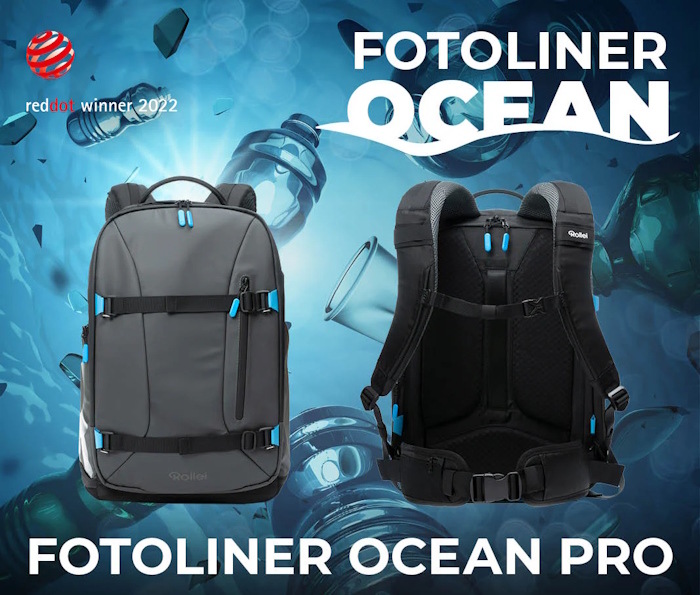 Batoh Rollei Fotoliner Ocean Pro čierny/sivý