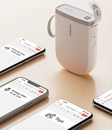 Tlačiareň štítkov Niimbot D11-H Smart + role štítků modrá Niimbot D11-H Smart + rolka štítkov, modrá
