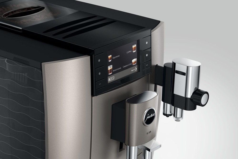Automatický kávovar Jura E8 Midnight Silver (modelový rok 2026) strieborný Automatický kávovar Jura E8 Midnight Silver (modelový rok 2026) strieborný
