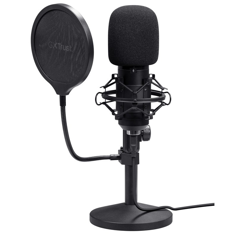 Mikrofón Trust GXT269 Emita II, USB-C - čierny