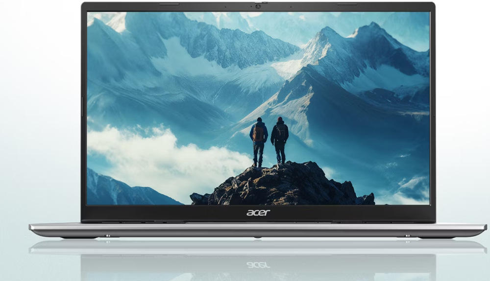 Notebook Acer Chromebook 315 (CB315-8H-862K) strieborný Dvojica horolezcov v horách na ostrom a realisticky farebnom displeji notebooku Acer Chromebook 315″ width=