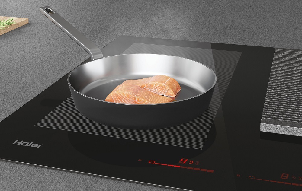Indukčné varné dosky s odsávaním Haier I-Dual Series 6 HAIH8IFMCF, recirkulace čierna Indukčné varné dosky s odsávaním Haier I-Dual Series 6 HAIH8IFMCF, recirkulace čierna