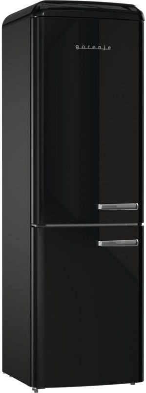 Chladnička s mrazničkou Gorenje Retro ONRK619DBK-L čierna