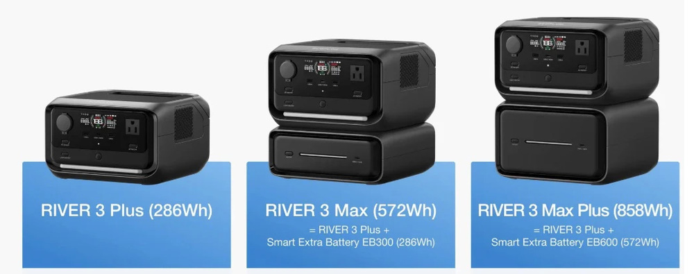 Nabíjacia stanica EcoFlow RIVER 3 Plus (286 Wh) čierna „“