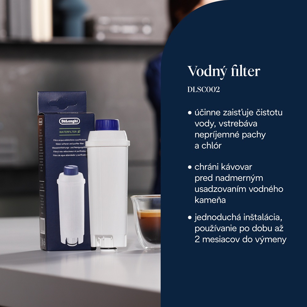 Vodný filter pre espressá De'Longhi DLSC002 biely