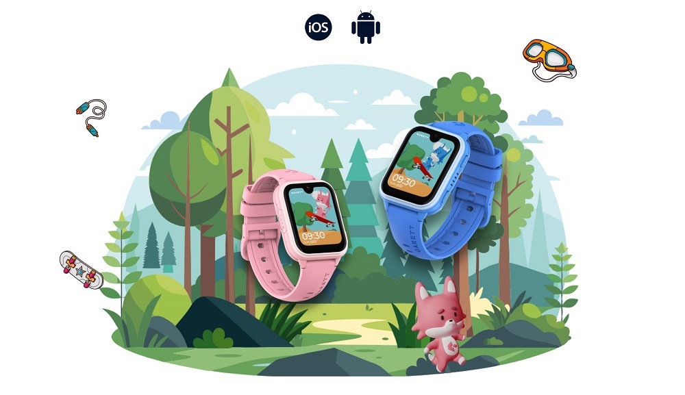 Inteligentné hodinky Garett Kids Vibe AI 4G čierne Chytré hodinky Garett Smartwatch Kids Vibe AI 4G