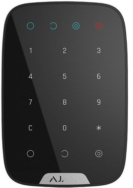 Klávesnice k alarmom AJAX KeyPad čierna Klávesnice k alarmom AJAX KeyPad čierna
