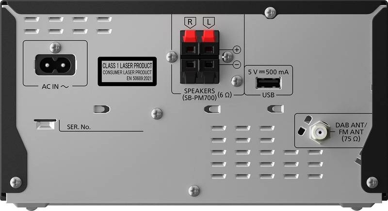 Mikro HiFi systém Panasonic SC-PM702EG-S čierny/strieborný Panasonic SC-PM702EG-S, strieborná