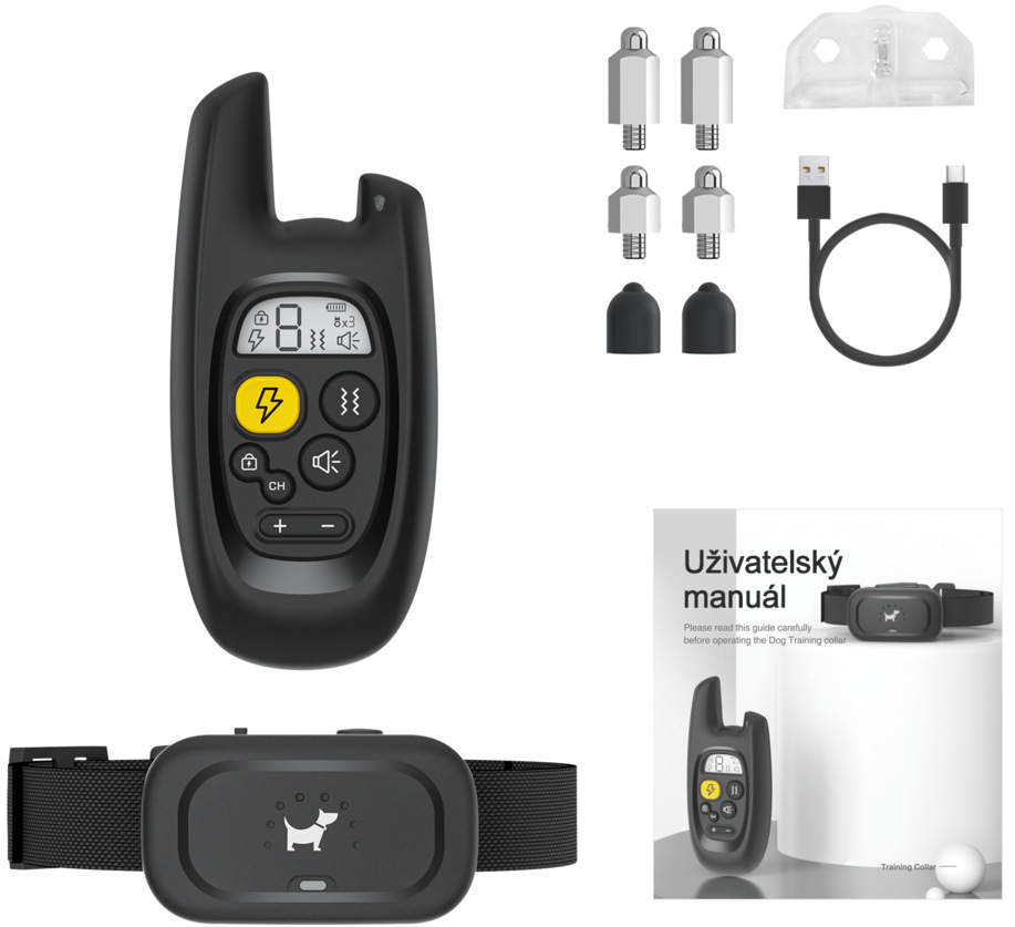 Obojok elektronický/výcvikový Helmer TC 400 čierny