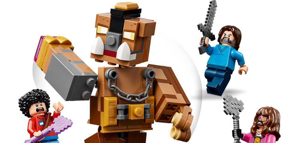 Stavebnica LEGO® Minecraft® 21272 Boxerský ring v Lesnom kaštieli Model z 491 kociek LEGO meria cez 17 cm a pri stavaní pomáha aplikácia LEGO Builder s 3D návodom.