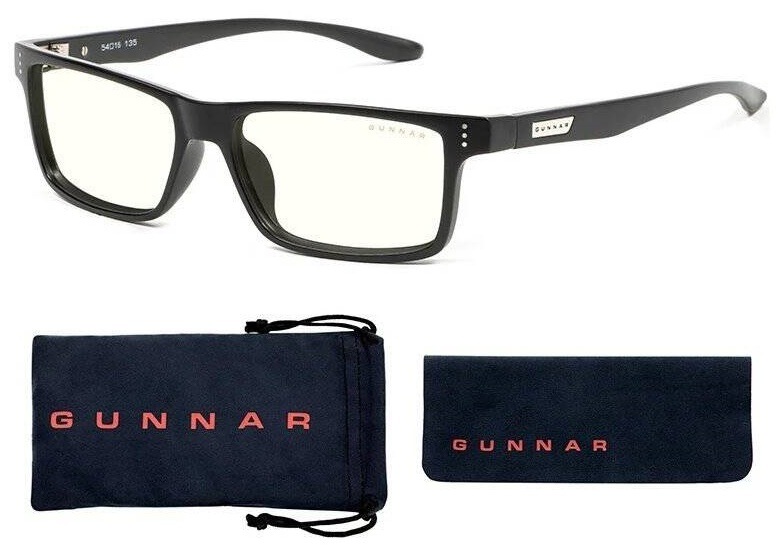 Počítačové okuliare GUNNAR Vertex Onyx, číre sklá čierne Počítačové okuliare GUNNAR Vertex Onyx, číre sklá čierne
