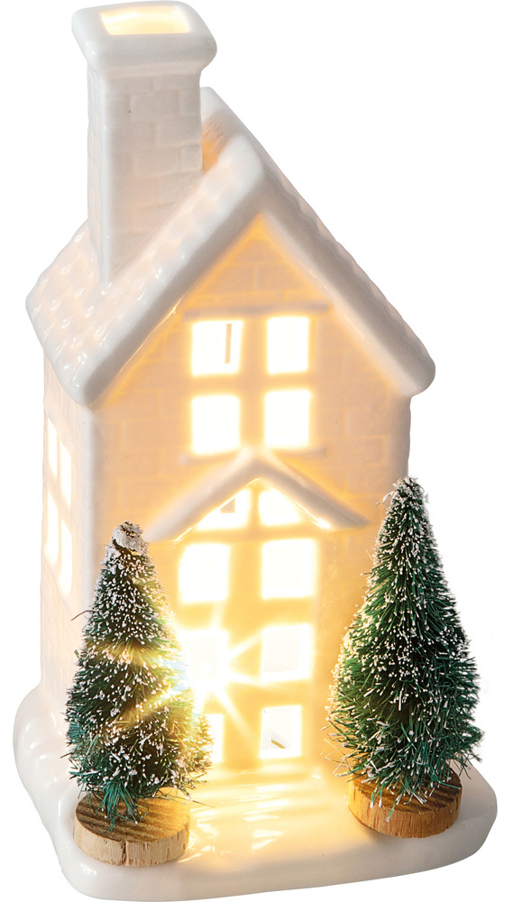 LED dekorácie RETLUX RXL 392, porcelánový domček, 1 LED, 14,8 cm, teplá biela