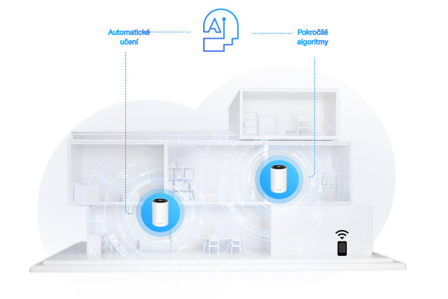 Kompletný Wi-Fi systém TP-Link Deco XE75 Pro Wi-Fi 6E ( ks) biely