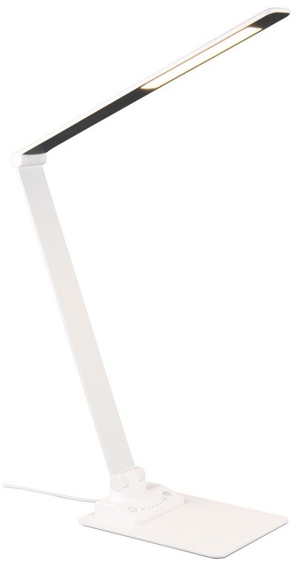 Stolná lampa TRIO Travis biela