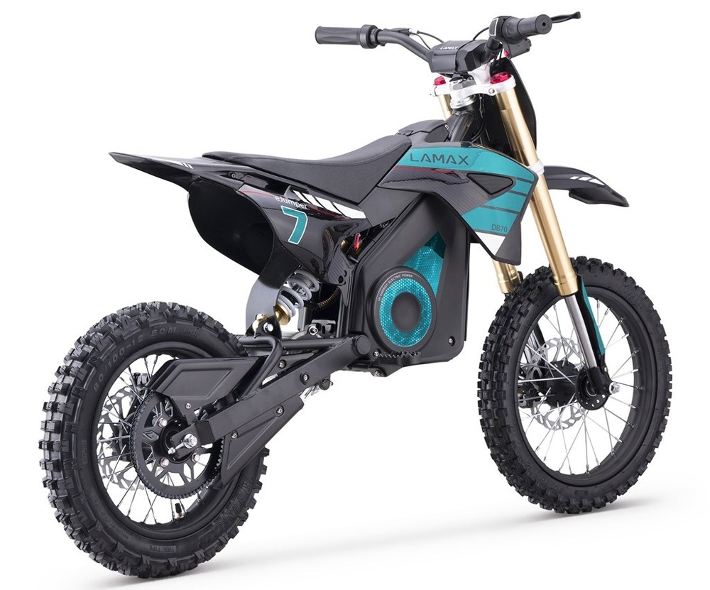 Elektrická motorka LAMAX eJumper DB70 čierna/tyrkysová
