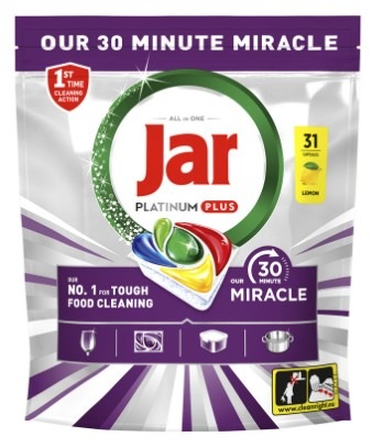 Tablety do umývačky Jar Platinum Plus 30 Minute Miracle (31 ks)