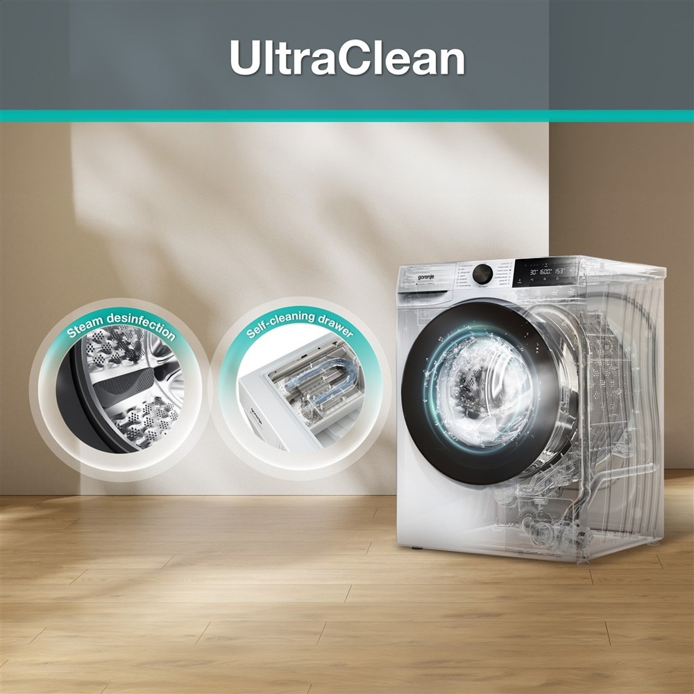 Práčka Gorenje G400 WG474A21 UltraClean biela Funkcia UltraClean pri práčke Gorenje