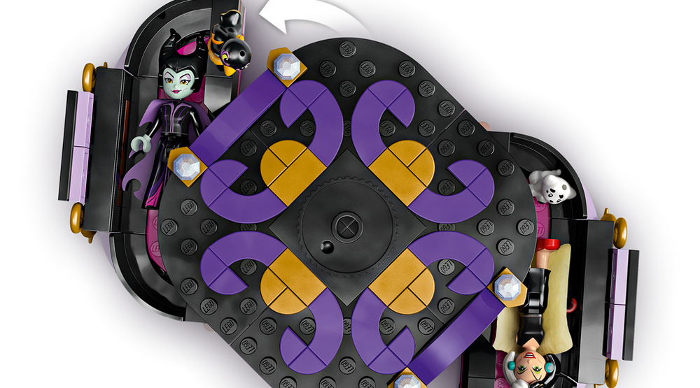 Stavebnica LEGO® │ Disney 43262 Šaty Zloriany a Cruelly De Vil Prispôsobiteľný podstavec, profily postáv a minibábiky umožňujú tvoriť vlastné módne scénky.