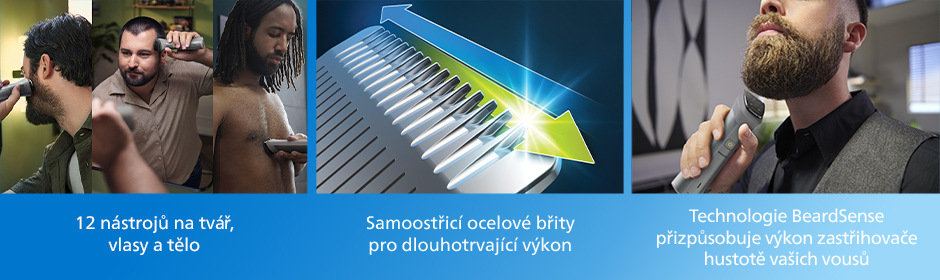 Zastrihávač multifunkčný Philips Series 5000 MG5950/15 strieborný Philips MG5950/15 Series 5000