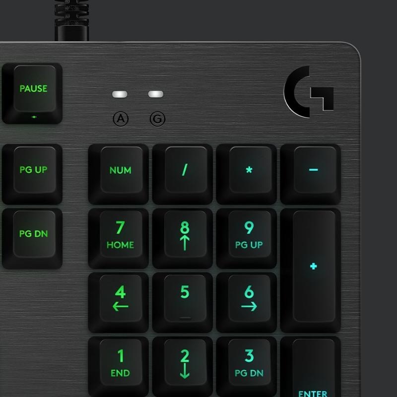 Klávesnica Logitech Gaming G512, RGB, GX Brown (hmatové), US čierna Klávesnica Logitech Gaming G512, RGB, GX Brown (hmatové), US čierna