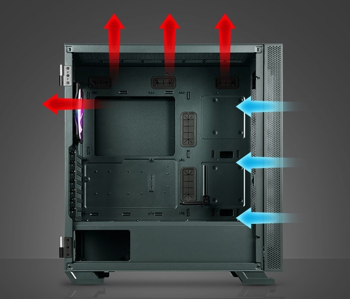 Case MSI MAG VAMPIRIC 300R čierna Case MSI MAG VAMPIRIC 300R čierna