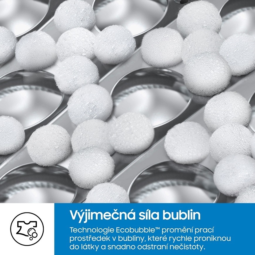 Práčka Samsung WW90CGC04DABLE čierna Bublinky napeneného pracieho prostriedku - funkcia EcoBubble