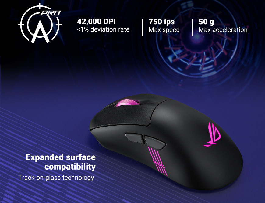 Asus ROG Keris II Origin, čierna
