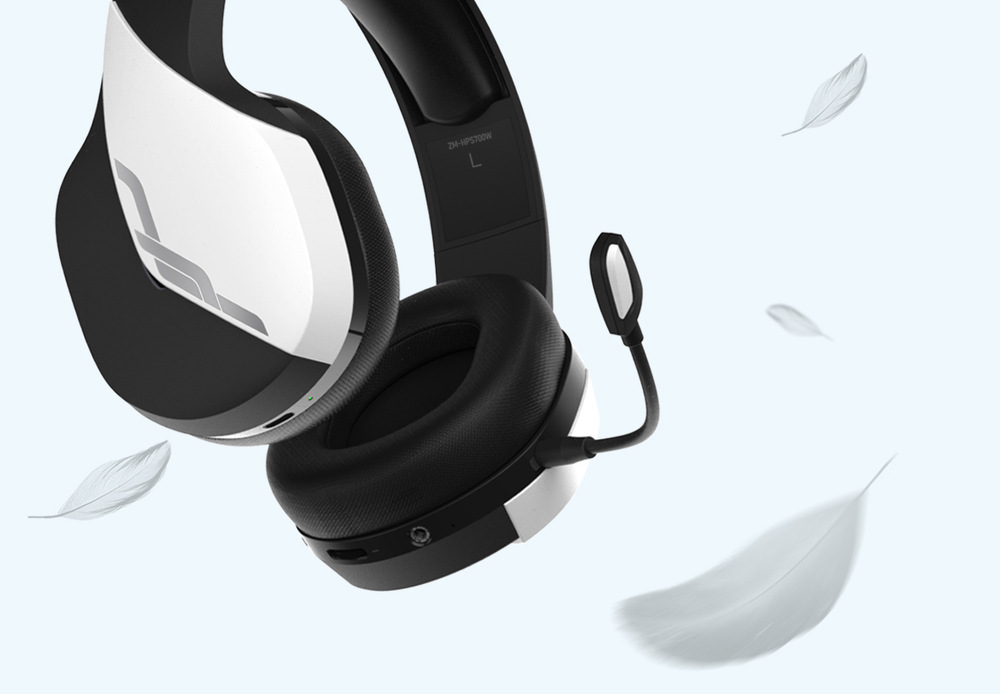 Headset Zalman HPS700W biely Ľahké slúchadlá Zalman HPS700W
