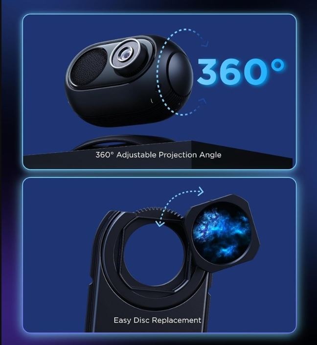 Projekčný uhol s Govee Galaxy Light Projector 2 Pro