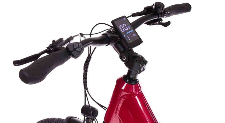 Detail obrázku elektrobicykla.