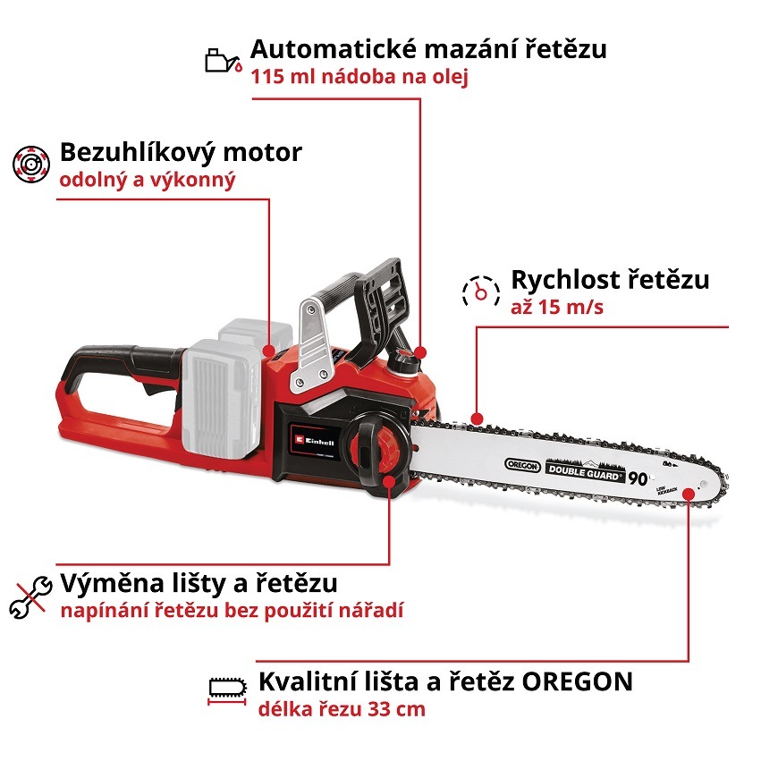 Píla reťazová Einhell Professional GE-LC 36/35 Li - Solo (bez batérie) 4501780 Píla reťazová Einhell Professional GE-LC 36/35 Li - Solo (bez batérie) 4501780