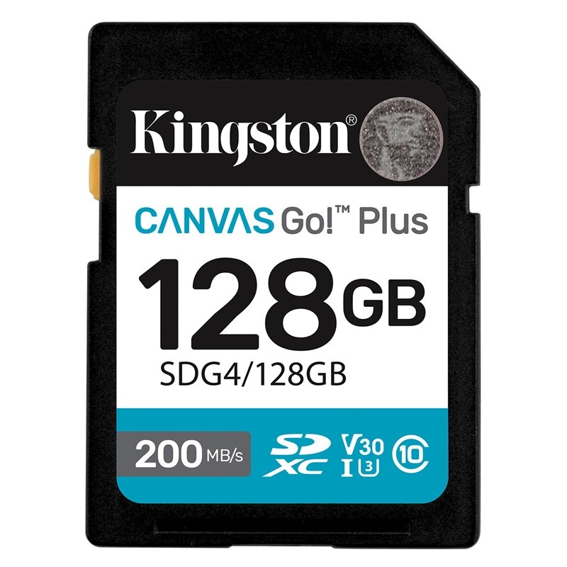 Pamäťová karta Kingston Canvas Go! Plus SDXC 128GB U3 UHS-I  (200R/160W)
