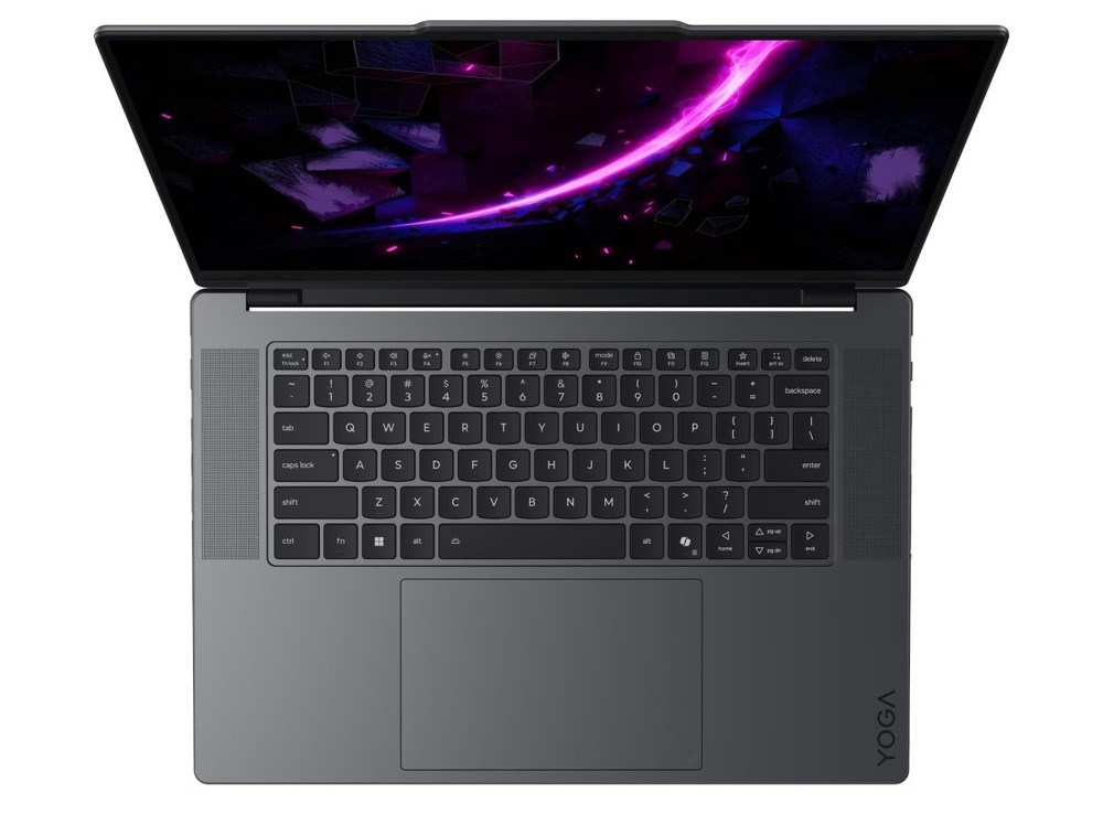 Pohľad zhora na klávesnici notebooku Lenovo Yoga Pro 9 16IPH11