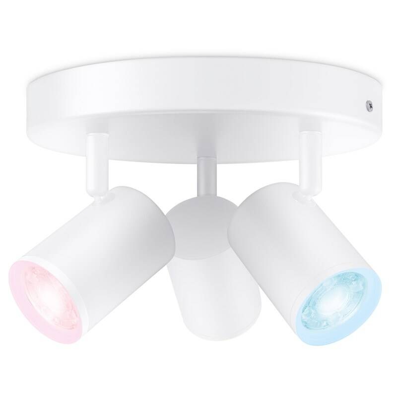 Bodové svietidlo WiZ IMAGEO Spots 3x5W RD, RGB biele