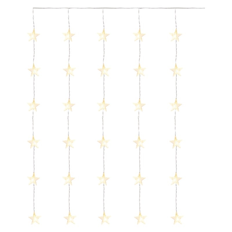 Vianočné osvetlenie EMOS 30 LED záves - hviezdy, 120x90 cm, vonkajšie aj vnútorné, teplá biela, časovač Vianočné osvetlenie EMOS 30 LED záves - hviezdy, 120x90 cm, vonkajšie aj vnútorné, teplá biela, časovač