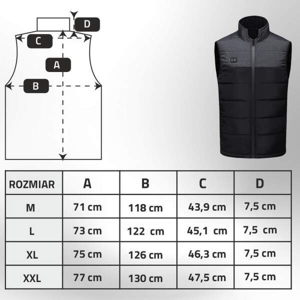 Vesta Manta BLKG03 XXL Vesta Manta BLKG03 XXL