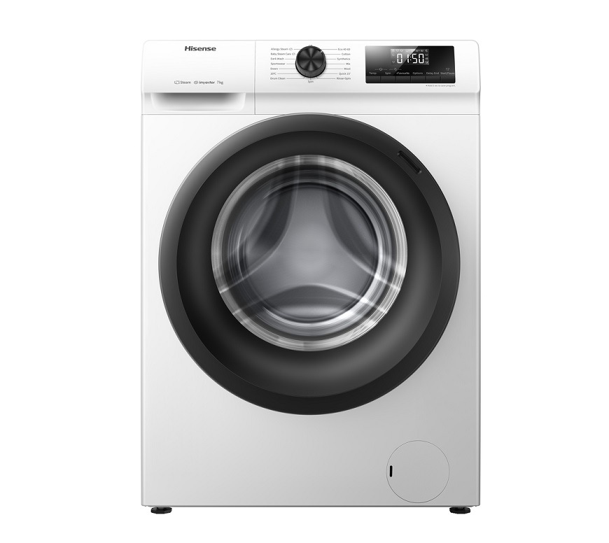 Vopred plnená práčka Hisense WFQE7014EVM, biela