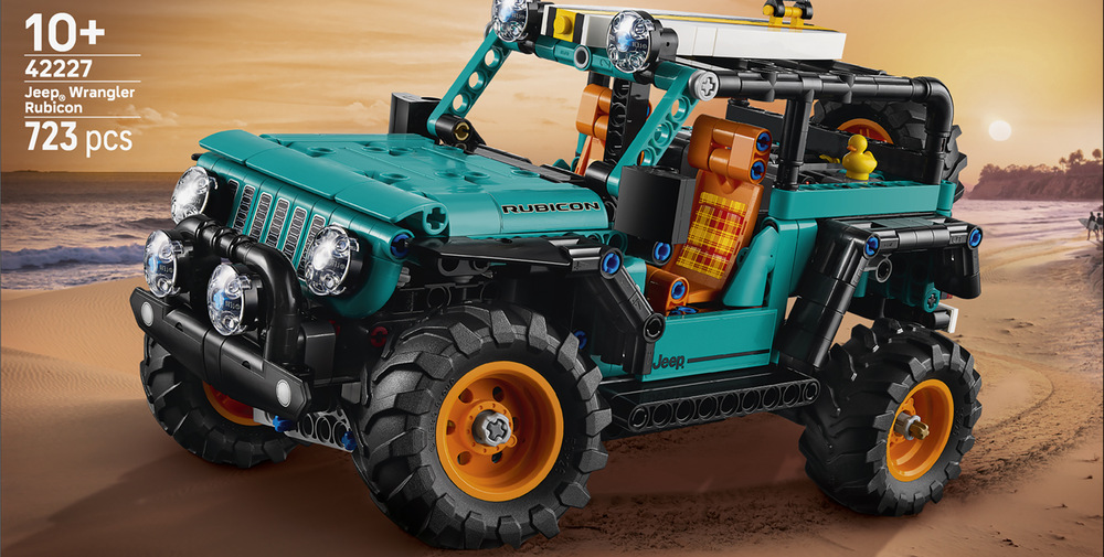 Stavebnica LEGO® Technic 42227 SUV Jeep® Wrangler Rubicon Motor V6, funkčné riadenie a pohyblivé časti umožňujú deťom objavovať, ako jednotlivé automobilové mechanizmy spolupracujú.